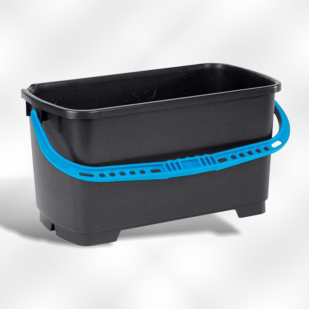 PROCLEAN RECHTHOEKIGE EMMER 22L ZWART